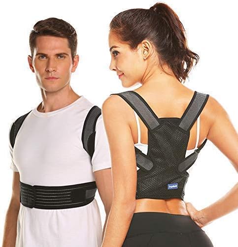 Posture Corrector for Man Woman Back Brace Humpback Scoliosis Correction Belt Adjustable Comfort Invisible Belt Adult Students (M) by Dragoskandia