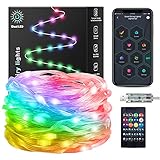 DaKango 33ft 100 LEDs Changement de couleur Guirlande lumineuse Synchronisation 