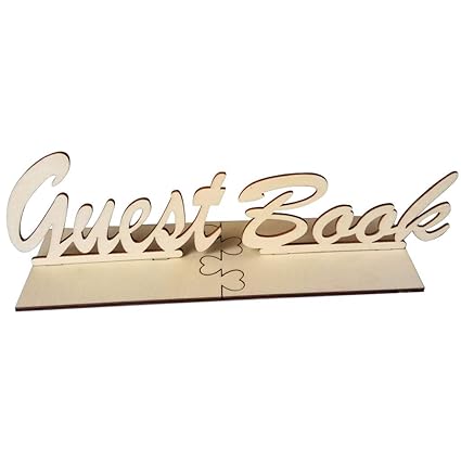 Amazon Com Liyeziaaa Guest Book Sign Rustic Wooden Guest