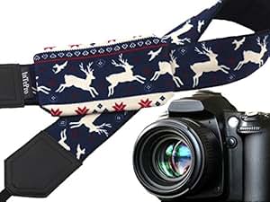 Amazon.com : Christmas Camera Strap with Lens Pocket. Deer