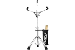 Mosico Snare Drum Stand Height Range 13.40-23 Inches For 10''-14'' Snare Drum With Drumstick Holder Snare Stand for Beginners