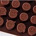 VWH Emoji Chocolate Mould Silicone Funny Mold for Jelly Candy Cake Sugar DIY, Color Send at Random