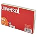 Universal 47256 Index Cards, 5 x 8, Blue/Salmon/Green/Cherry/Canary (Pack of 100)