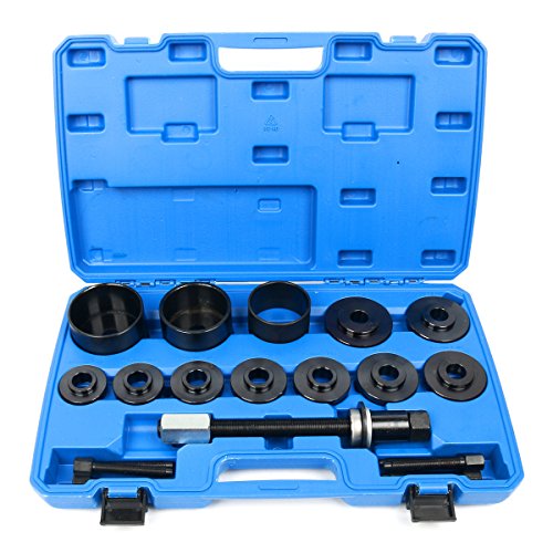 Click Here to See More Images 8milelake 19pc Master Set Front Wheel Hub Drive Bearing Removal Install Service Tool Kit