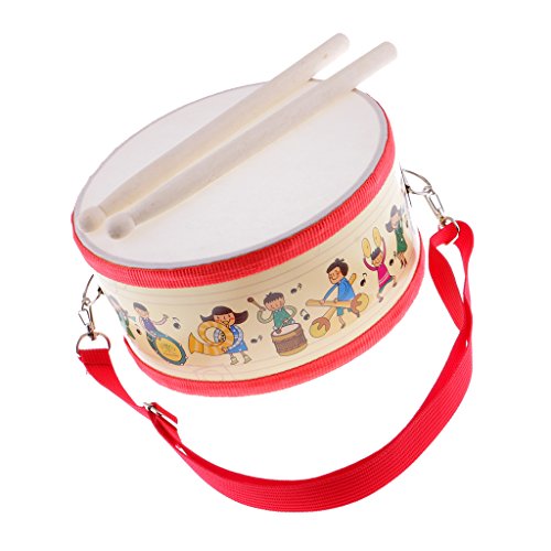 image for MonkeyJack Durable Polyester Snare Drum Hand Percussion Set for Kids M
