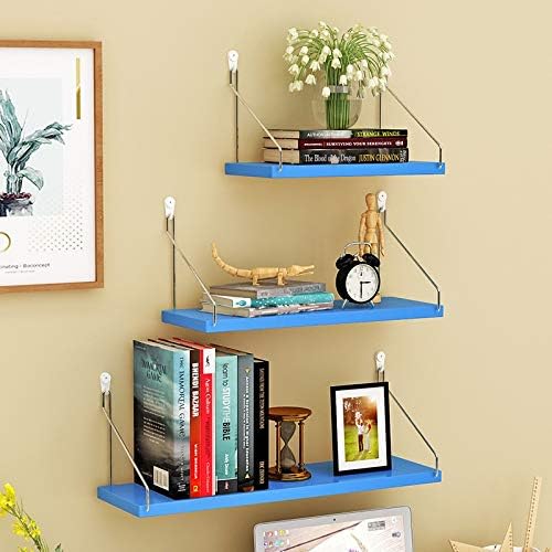 Amazon Com Youlan Wall Storage Shelves Wall Shelf Living Room Partition Wall Hanging Wall Bookshelf Wall Decoration Bedroom Shelf Shelf Wall Hanging Free Of Holes Floating Shelves Color Blue Home Kitchen