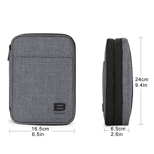 BAGSMART Electronic Organizer,DoubleLayer Travel Cable Organizer
