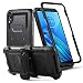 Moto E6 Case,Moto E 6th Gen Case,Motorola Moto E6 Phone Case,Built-in[Full Coverage Screen Protector] with Belt Clip[Kickstand] Heavy Duty Sturdy Swivel Belt Clip Holster Protective Case,Black