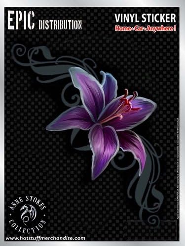 HOT STUFF MERCHANDISE ANNE STOKES FLOWER DIE-CUT AUTO STICKER