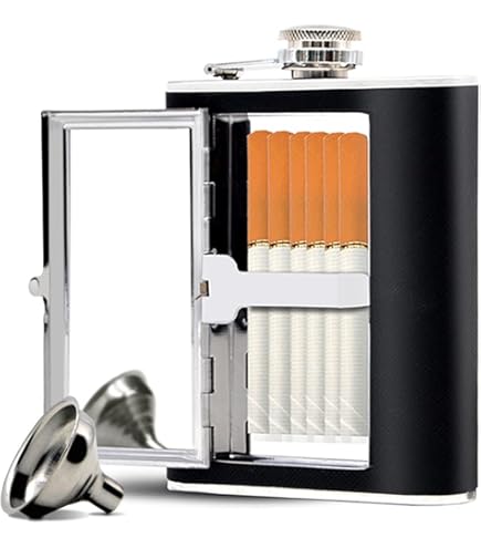 Amazon.com | 3 Piece Flask Set - White Garter Belt, 3 oz Flask and Funnel -  Front Engravable for Personalized Gift - Stainless Steel, Screw-On Cap,  Leakproof