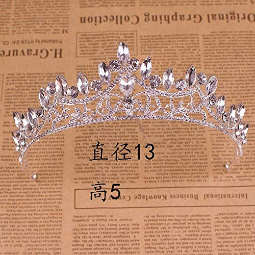 image for OLIJU Hair Clip Dish Made Accessories Caught Crown Diamond Bow Gripper