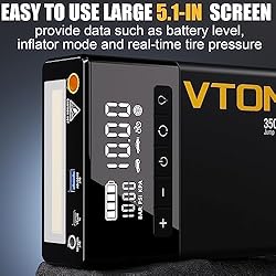 VTOMAN X5 Jump Starter with Air Compressor, 3500A