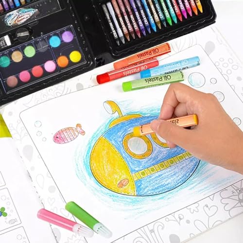 Set de Arte Profesional 288 Piezas, Kit de Dibujo Colores Profesionales, Colores de Dibujo de Boceto y Dibujo de Arte kit, Colorear, Ideal Regalo para Niños y Niñas, Adultos, Principiantes y Artistas