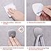 Self Adhesive Hooks, 4 Pack of Waterproof and No Drill Needed for Kitchen Bathroom Bedroom Office