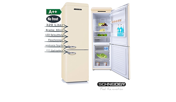 Schneider SL300 CB a + + NF Retro Diseño NoFrost nevera y ...