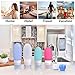 Portable Travel Bottles Set,Tsa Approved Leakproof Silicone Refillable Travel Cosmetic Containers for Toiletry Shampoo Conditioner Facial Creams Massage Oils Condiment (3oz and 2oz)