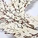 VGIA 18 Inch Christmas Wreath Winter Wreath with Wooden Leaves and Pip Berries