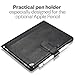 KAVAJ iPad Case 2018/2017 Leather Cover London for Apple iPad 6th & 5th Gen. Black Genuine Cowhide Leather with Pencil Holder Built-in Stand Auto Wake/Sleep Function Slim Fit Smart Folio iPad 9 7