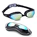 Aegend Swim Goggles, Streamlined Design Swimming Goggles No Leaking Anti Fog Premium UV Protection 180 Degree Vision and Soft Silicone Nose Bride, Pool Goggles for Adult Men Women