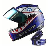WOW Youth Motorcycle Full Face Helmet Street Bike