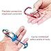 12 Pack Aluminum Carabiner Key Chain,D Shape Improved Durable Spring-loaded Gate Carabiners Clips Hook,Perfect for Camping,Hiking,Traveling,Fishing