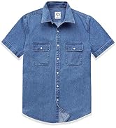 Dubinik Denim Mens Shirt Button Down 