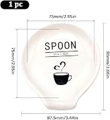 Mini Ceramic Coffee Spoon Holder with Funny Word Pattern view 2