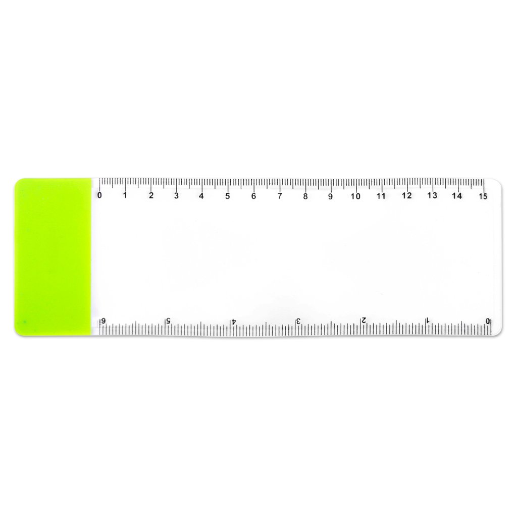 TOOGOO(R) Pocket Ruler Bookmark Magnifier Sheet Magnifying 3X Magnification
