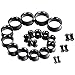 Longbeauty 6 Pair Stainless Steel Screwe Flesh Tunnel Expander Eer Plug Gauge Earlets 6 Colors 18MM