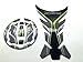 Z900 Fuel Gas Protector Pad Tank Cap Protector Pad and Z900 Sticker Decal Gas Fuel Protector Tank Pad (1 Set) for Kawasaki Z900 2015 2016 2017