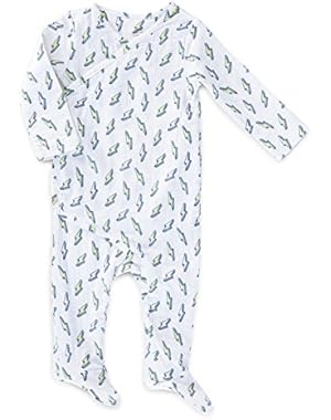 Baby-Boys Newborn Muslin Long-Sleeve Kimono One Piece