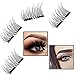 3D Reusable Dual Magnetic False Eyelashes,Eyes More Beautiful and Natural Look,1 Pair of 4 PCS