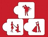 Stages of Love Silhouette Cake Stencils by Designer Stencils