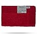 QltyFrst Bath Mat Reversible Cotton 1900 GSM Size 21”x34” Bathroom Mats Luxurious Bath Rug Extra Plush Absorbent Red