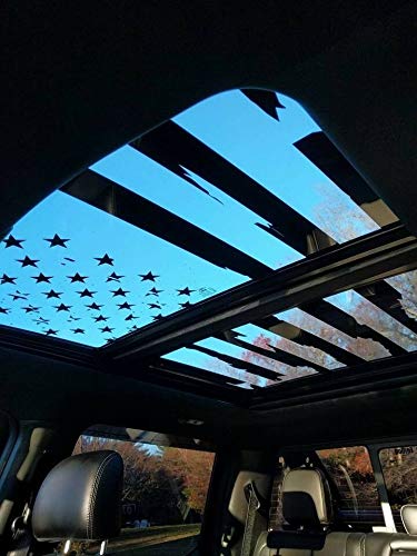 Montree Shop Ford F150 Distressed Flag ROOF Panel SUNROOF Decal F-250 F-350 2015-2018 2019