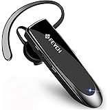 FEYCH Bluetooth Earpiece Bluetooth Headset with 24Hours Talking Time Noise Cancelling Microphone Wireless Headset Hands Free Driving Headset for iPhone iPad Samsung Android