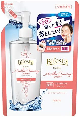 Bifesta ビフェスタ 医薬部外品 ミセラークレンジングウォーター センシティブ つめかえ用 ふき取りタイプ 化粧水由来 オイルフリー 無香料 360ml Bifesta ビフェスタ 医薬部外品 ミセラークレンジングウォーター センシティブ つめかえ用 ふき取りタイプ 化粧水由来 オイルフリー 無香料 360ml