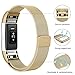 SWEES Metal Bands Compatible Fitbit Charge 2, Milanese Stainless Steel Metal Magnetic Replacement Wristband Small & Large (5.5