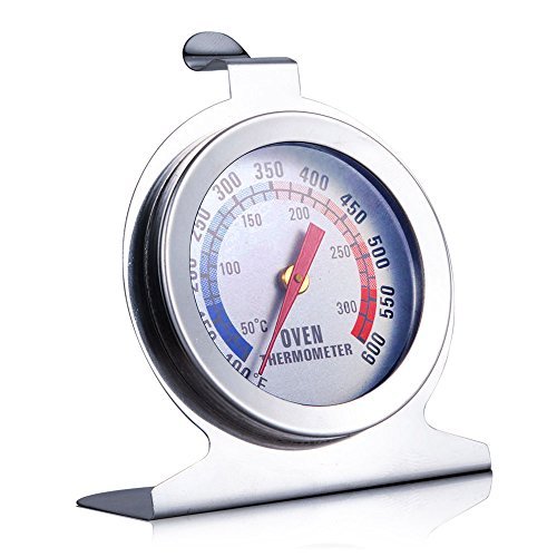 Thermoven | Premium Stainless Steel Precision Oven Dial Thermometer | Oven Monitoring Thermometer with 100F to 600F Degrees Temperature Range For Home Kitchen Food Meat | Hang or Stand in Oven