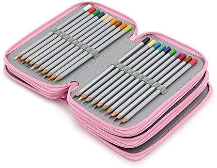 Pencil Case Feelily 72 Inserting Super Large Capacity Multi-layer Students Pencil Bag/Pencil Pouch/Makeup Cosmetic Case(no pencils)