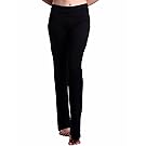 HDE Foldover Athletic Yoga Pants Gym Workout Leggings (Black, Large)
