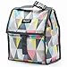 PackIt 10 inch 10 hour Freezable Foldable Reusable Multipal Uses Lunch Bag with Adjustable Strap (Grey Pastel Prism)