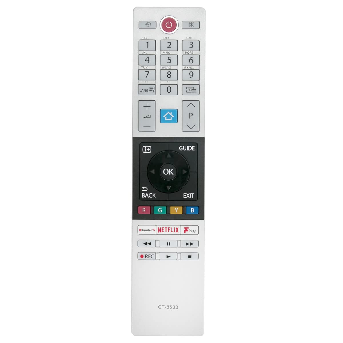 VINABTY CT-8533 Replace Remote Control Fit for Toshiba Smart LED TVs 55U6863DB 65U6863DB 75U6863DB 43U6863DB 49U6863DB 50U6863DB