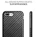iPhone 7 Plus Case, BASSTOP Carbon Fiber Hybrid Rubberized Super-Slim Anti-Slip Grip Full Body Protector Cover Premium Flexible Soft TPU Case or Apple iPhone 7 Plus (Black 5.5
