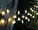Viewpick LED Star String Lights 50 Christmas Lights Xmas Warm White Star Twinkling Fairy Lights Battery Operated Lights for Princess Castle Play Tents Princess Tent Bedroom Children Room Decoration