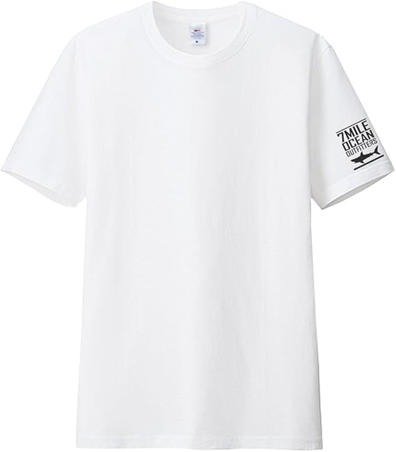 Amazon Co Jp 7mile Ocean メンズ 半袖 Tシャツ 無地 ワンポイント サメ シャーク プリント クルーネック 人気ブランド ロゴ アメカジ 白 黒 グレー ネイビー S M L Xl Xxl 大きいサイズ 夏物 Xxl White Svm0226 服 ファッション小物