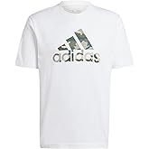 Adidas Men's Camouflage Badge of Sport Graphic T-Shirt, White, Medium