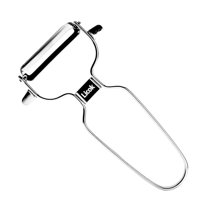 Potato Peeler Hand Held Mirror Polished Apple Peeler with Ultra Sharp