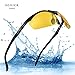 Night Driving Glasses HD Polarized Lens Retro Wayfarer Sunglasses for Men Women (Night Vision-6)