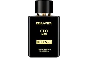 BELLA VITA LUXURY BellaVita Luxury CEO Man INTENSE Eau De Perfume for Men (3.4 fl.oz) | Long-Lasting Mens Cologne with Bergamot, Lavender, Orchid & Musk | Bold & Woody Gift Perfume Cologne for Men | Vegan CEO Fragrance